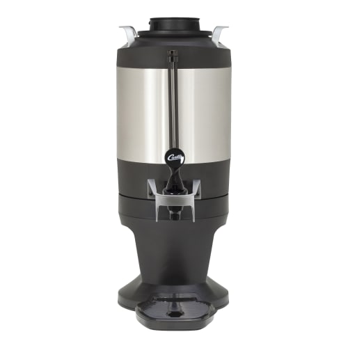 Wilbur Curtis 1.5 Galloon Insulated Dispenser, Stainless Steel/Black